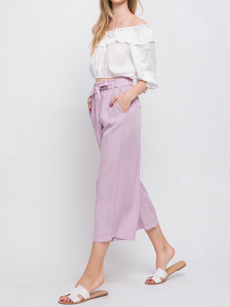 [PERSTEP]★25SS★韓国人気★COTTON BREEZE TROUSER PANTS Generic Cotton Linen Pants Women Summer Elastic High Waisted