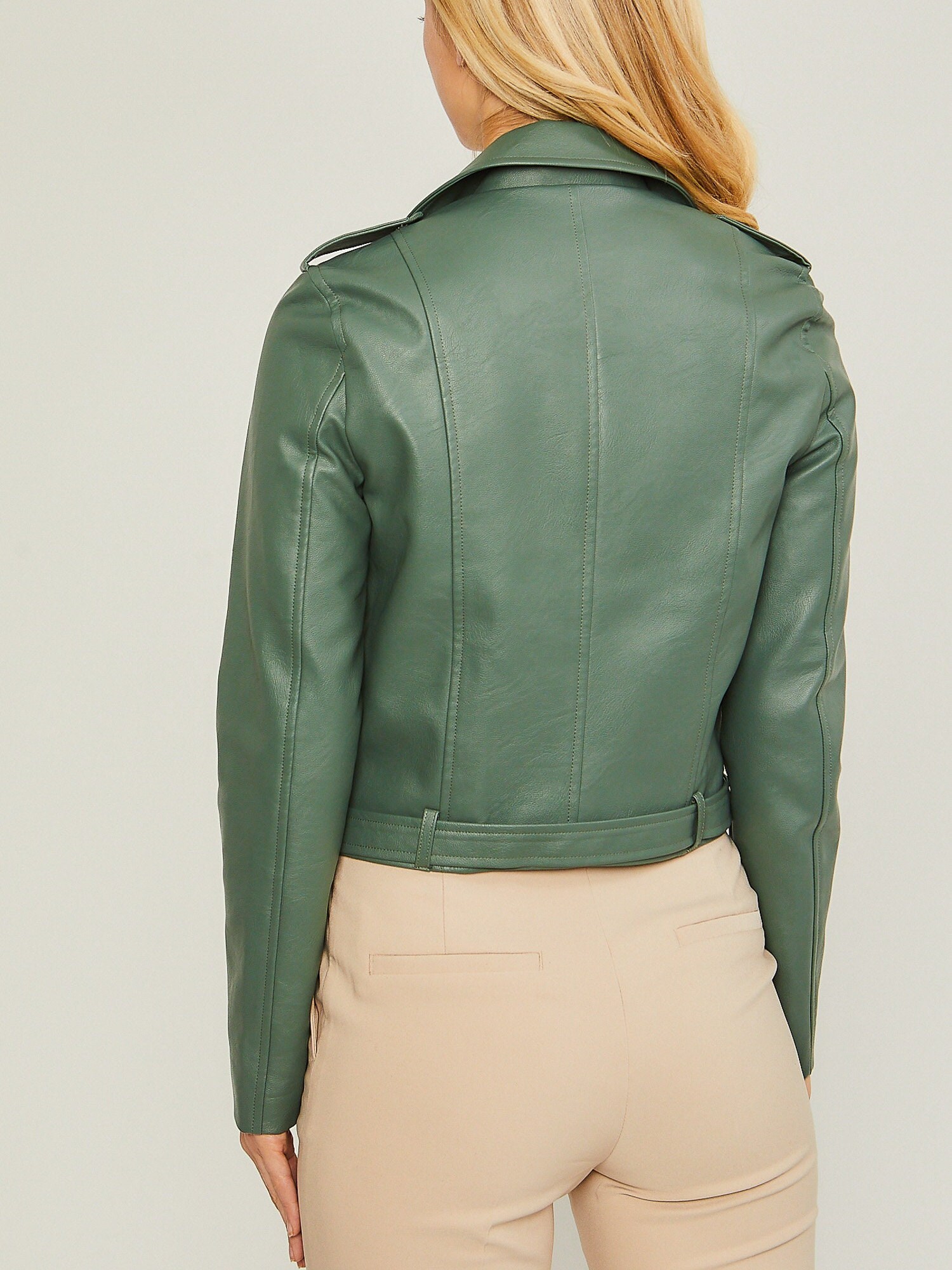 【LORES】25ss Script Faux Leather Jacket MUSINSA | LORES Script Faux Leather Jacket - Cream