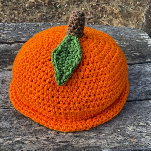 Crochet Orange Hat Pattern