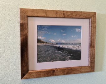 with Acrylic Glass Anti-glare Solid FW23 Real Wood Picture Frame 47 x 67 cm 