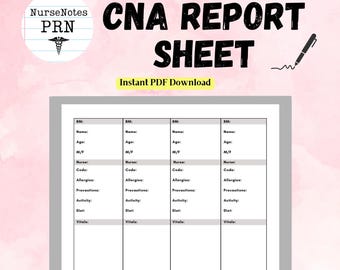 Fiche de rapport CNA