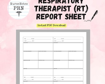 Fiche de rapport du thérapeute respiratoire