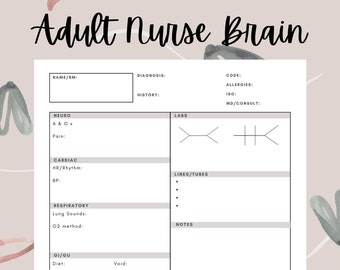 nursing report sheet cardiac Adult Nurse Brain Report Sheet