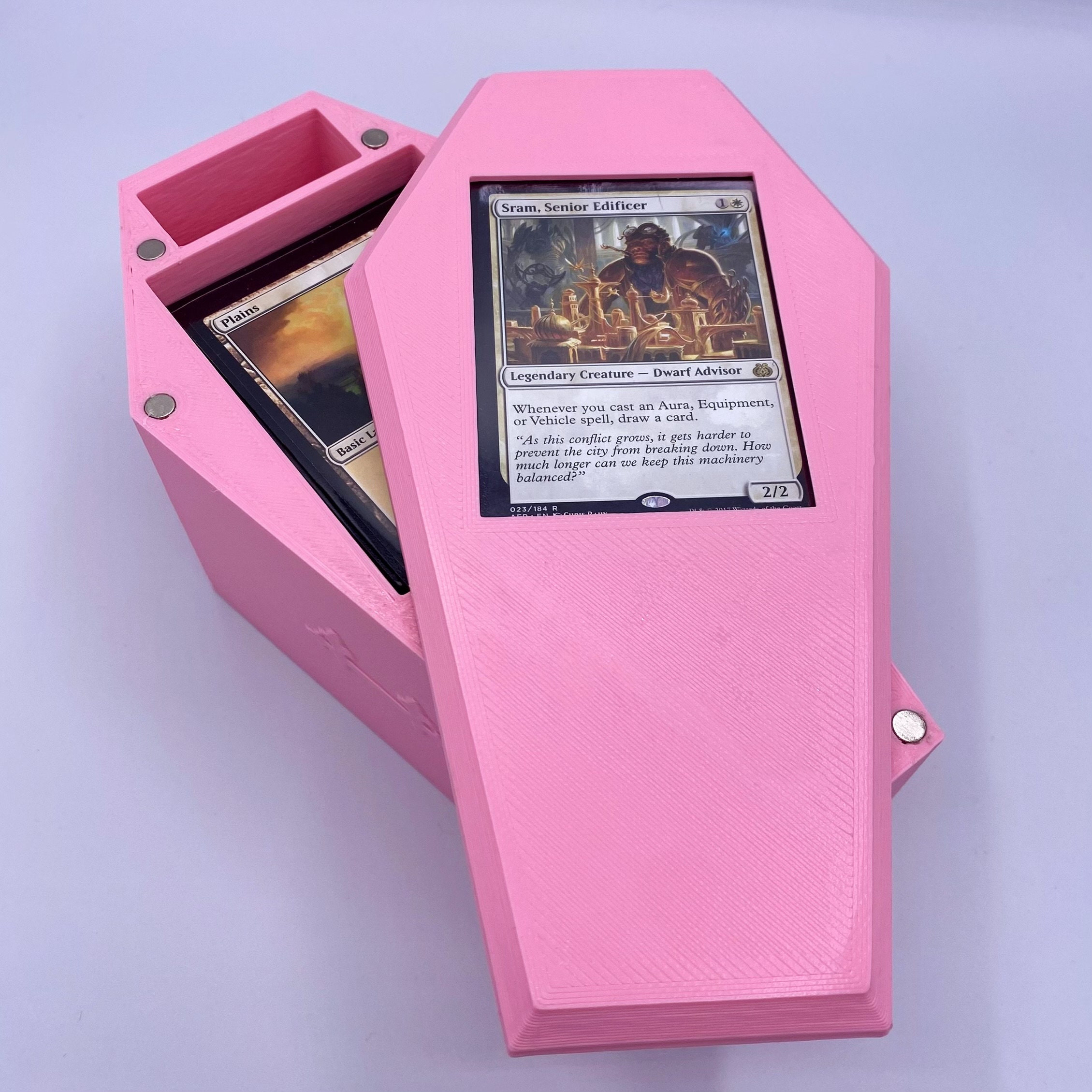 Coffin Deck Box - Commander/EDH (Fits 100 Sleeved Cards) - Vampire /  Halloween TCG Deck Holder