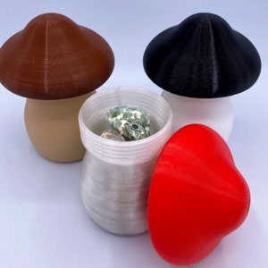 Mushroom Stash Container - Fun and Practical Storage Solution - Mushroom decor with a practical twist - Mushroom Stash Jar - Cottagecore