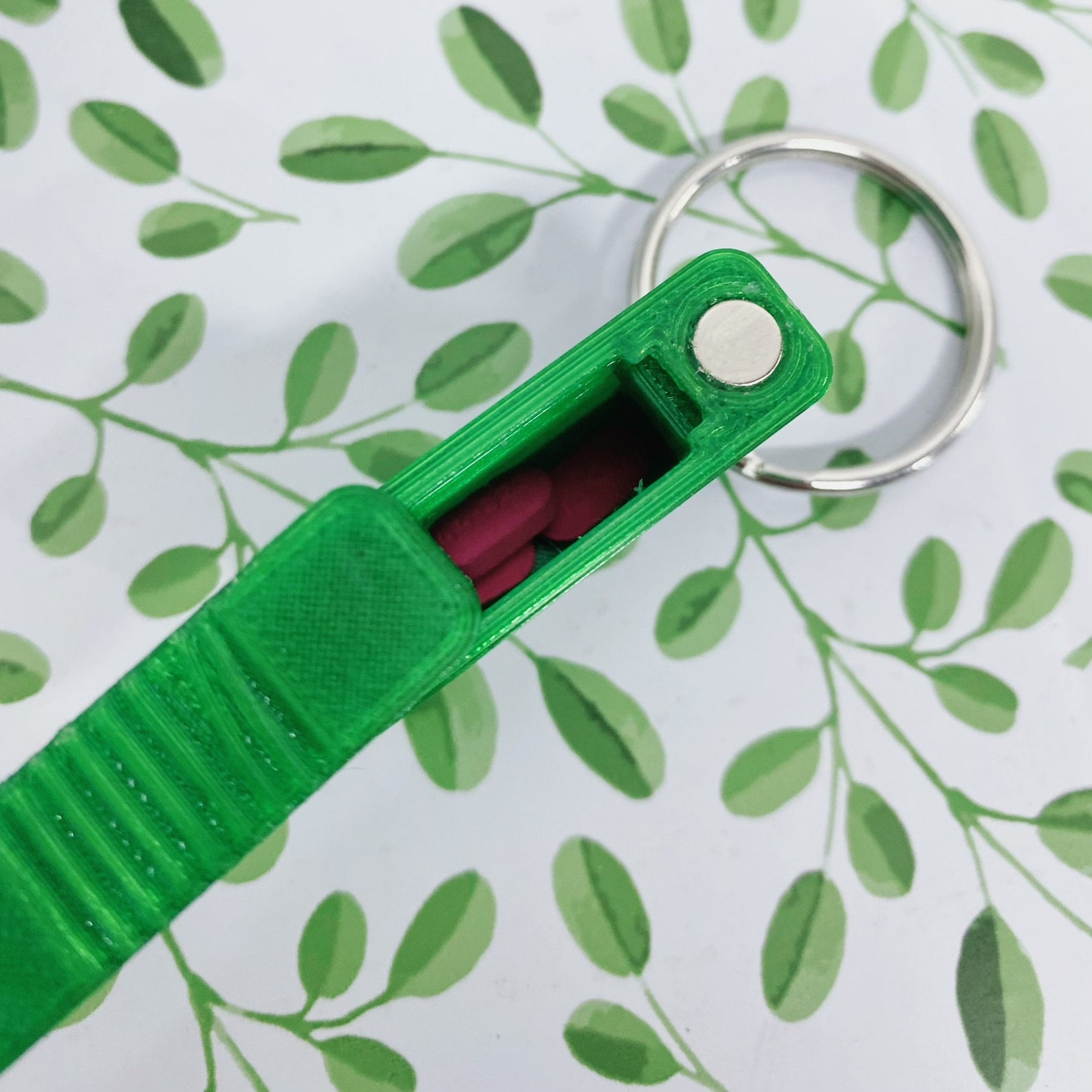 Keychain Case Keychain Pill Case Keychain Earring Case Etsy