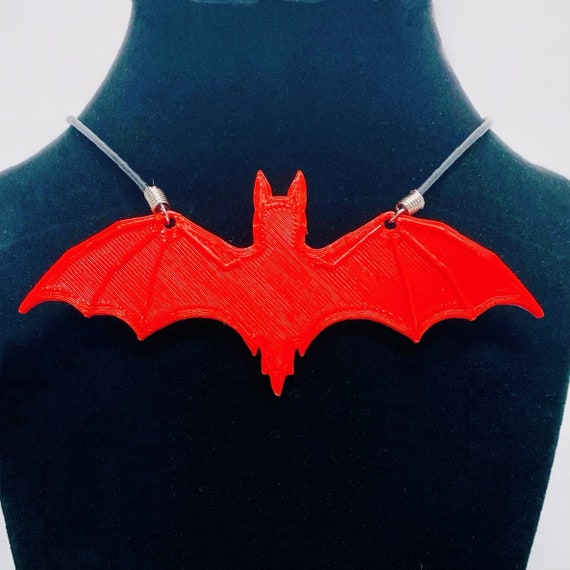 Bat Necklace With 18 Cord Necklace Red Bat Necklace Cosplay