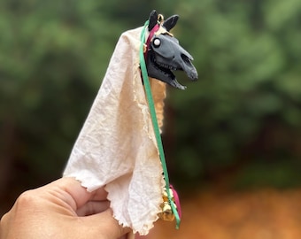 Bog Style Mari Lwyd Ornament