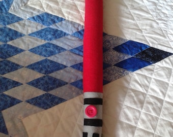 Red Felt SoftSsaber Light Saber in Sith Red -- Free Shipping!