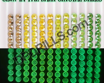 2000 GLOW in the DARK Round CRYSTAL Drills for Diamond Painting