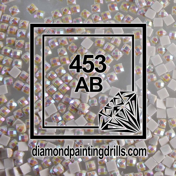 AB 453 SQUARE Diamond Painting Drills Aurora Borealis 5D Beads DMC