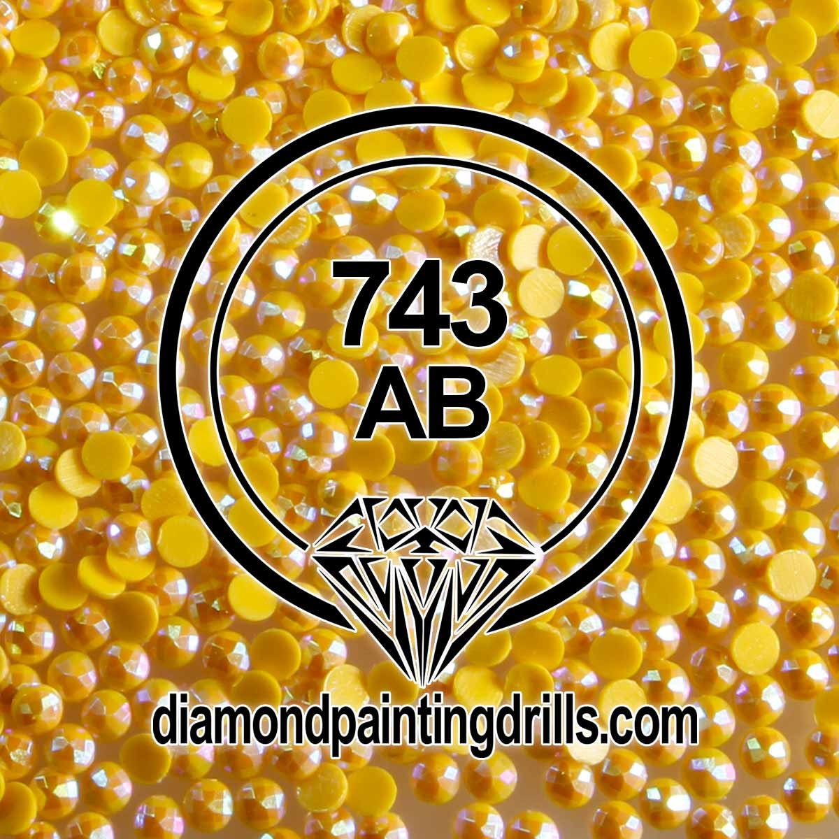 AB 3078 ROUND Diamond Painting Drills Aurora Borealis 5D Beads DMC 3078  Golden Yellow Very Light 