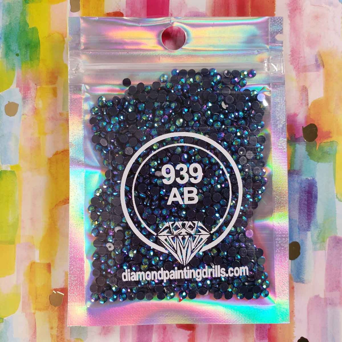 AB 939 ROUND Diamond Painting Drills Aurora Borealis 5D Beads Etsy