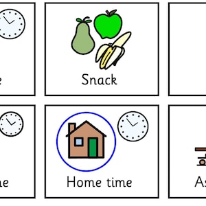 Visual Timetable cards for Primary school classroom