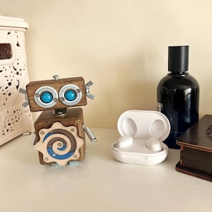 Handmade Personalized Robot Music Box - Custom Birthday Gift - Unique Steampunk Decor for All Ages