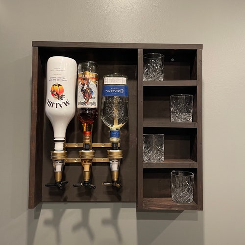 Liquor Dispenser/red Oak/whiskey Dispenser/bourbon | Etsy