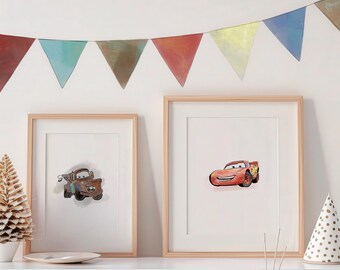Baner Disney Cars, motyw Zygzaka McQueena (do pobrania w wersji cyfrowej)