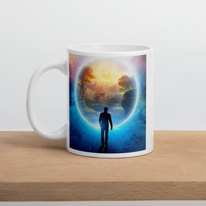 White Glossy Mug - "The Fallen Odyssey" Cover Art