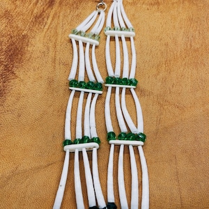 Dentalium Drop Earrings