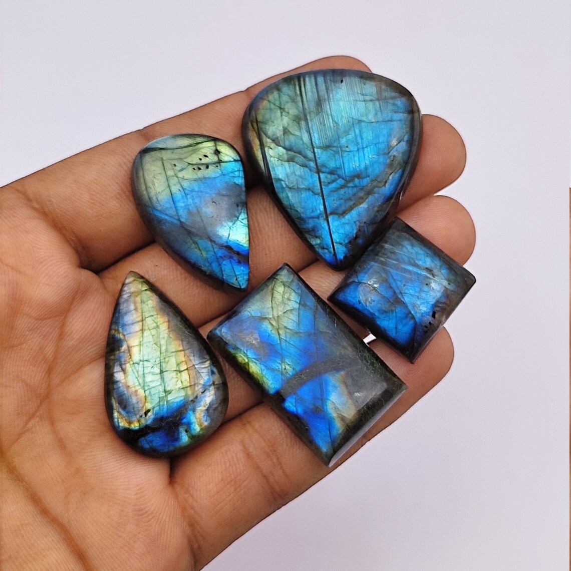 5 pices Labradorite Lot Labradorite For Loose Jewelry Etsy