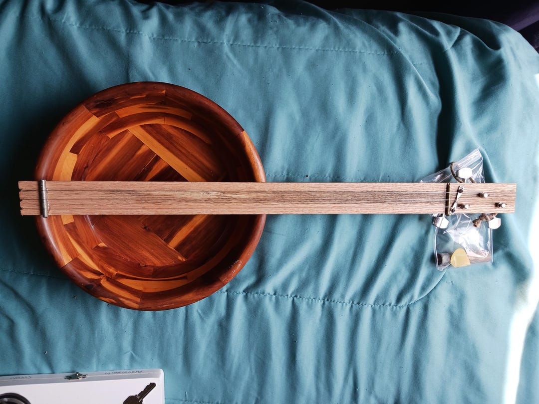 String Instruments Bowl Back 3 String Cedar Wood Bowl Guitar Musical Instrument - Etsy