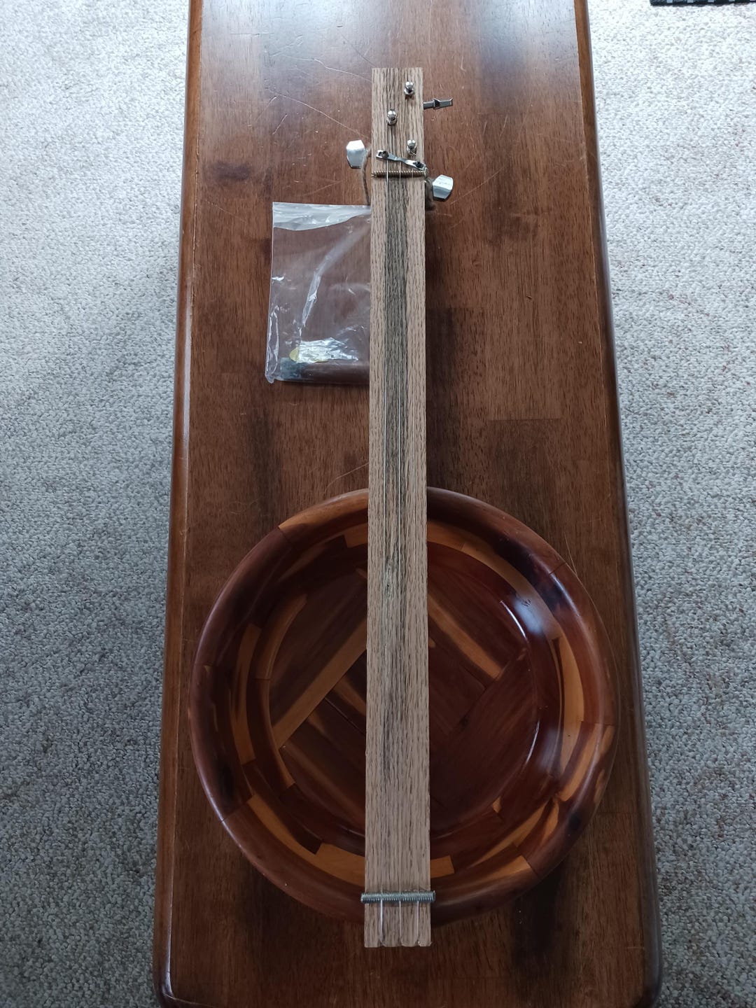 String Instruments Bowl Back 3 String Cedar Wood Bowl Guitar Musical Instrument - Etsy
