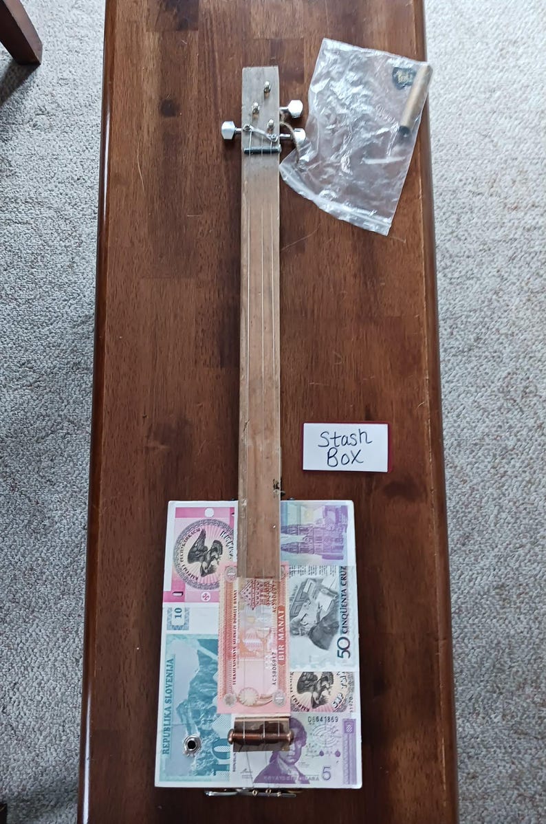 3 String Electric Cigar Box Guitar Musical Instrument - Etsy