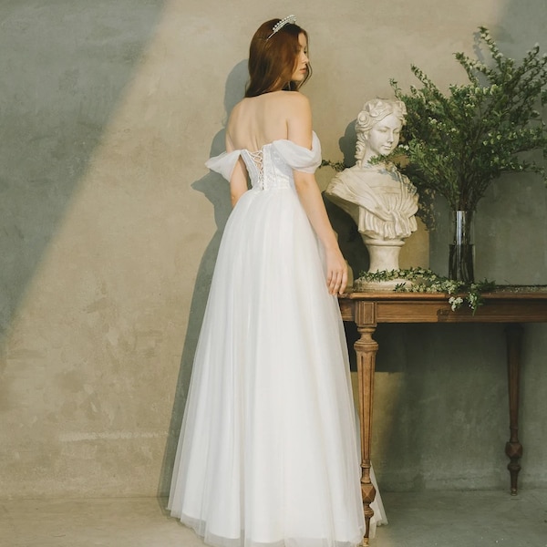 Modern Wedding Dress - Etsy