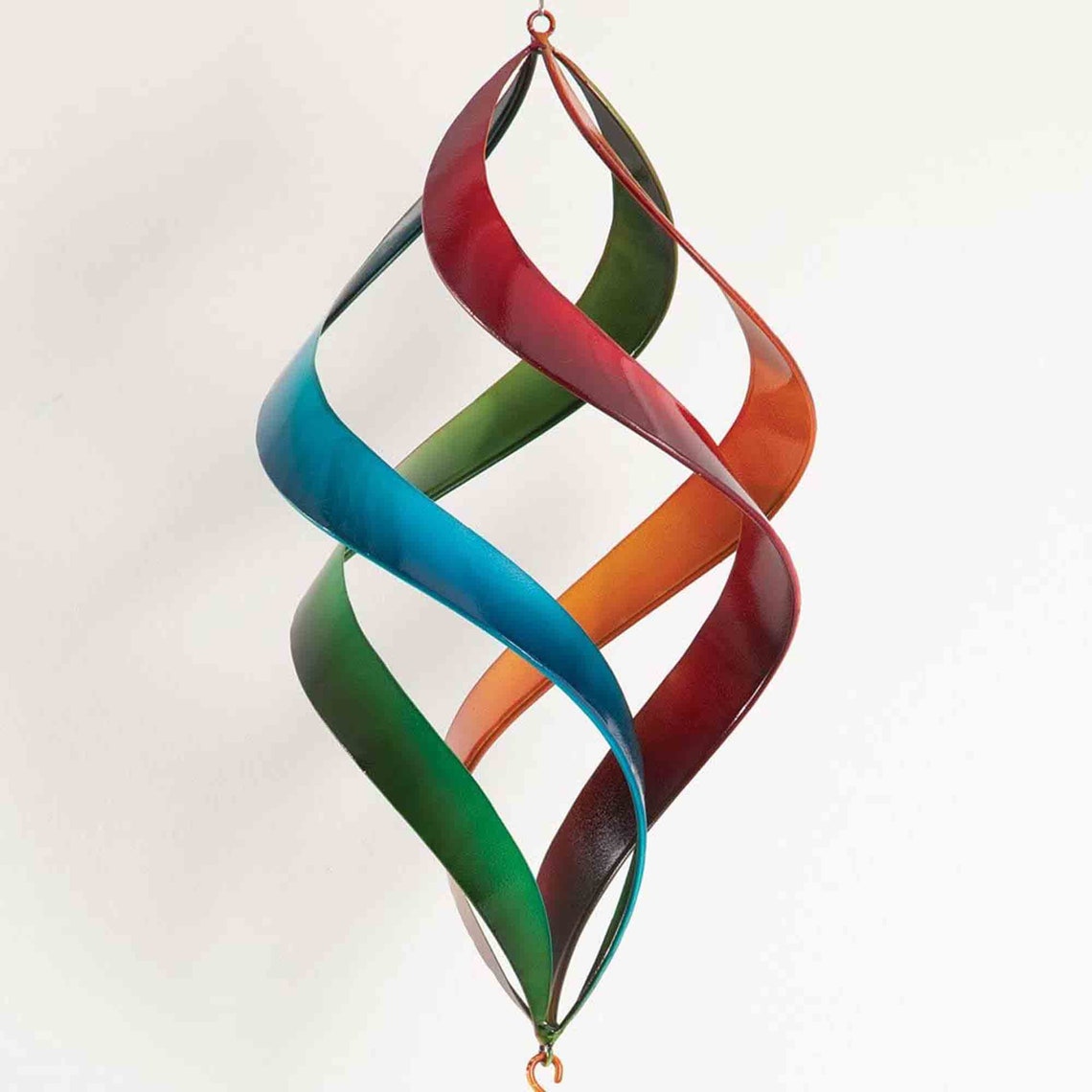 Enameled Rainbow Wind Spinner Beautiful Weather Resistant Etsy