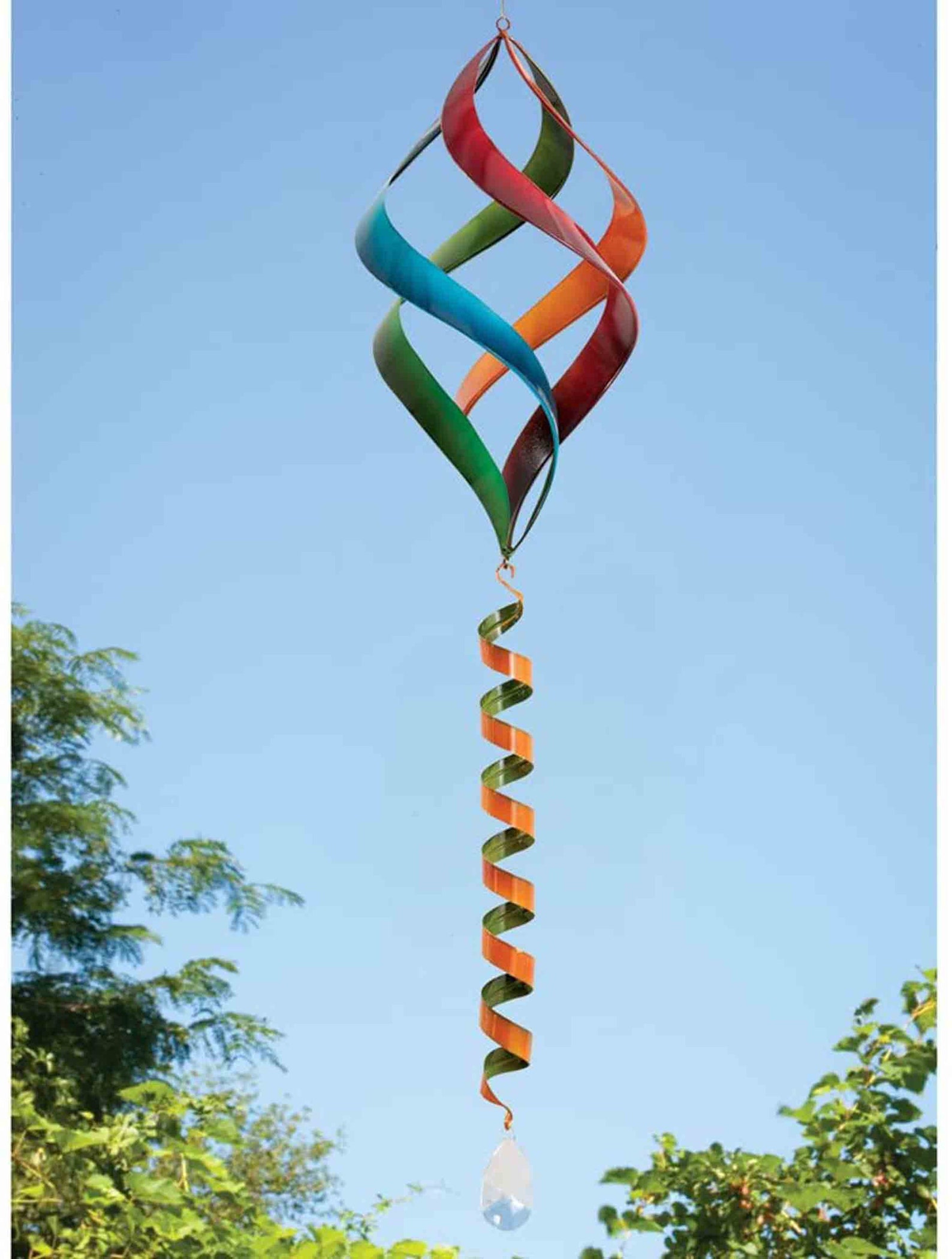 Enameled Rainbow Wind Spinner Beautiful Weather Resistant Etsy