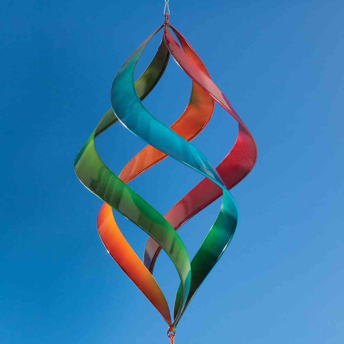 Enameled Rainbow Wind Spinner Beautiful Weather Resistant Etsy