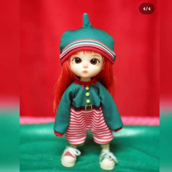 Cute costume (overal and hat)  for Lati yellow / Pukifee /minimuichan