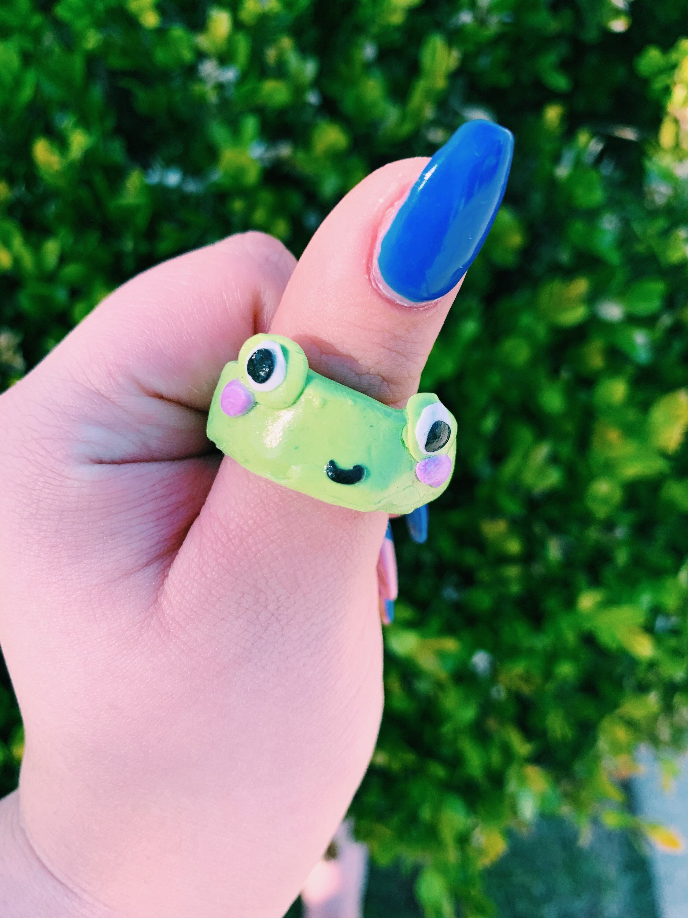 Clay Frog Ring Etsy