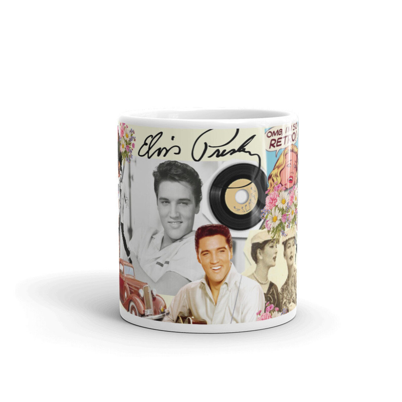 Elvis retro mug Etsy