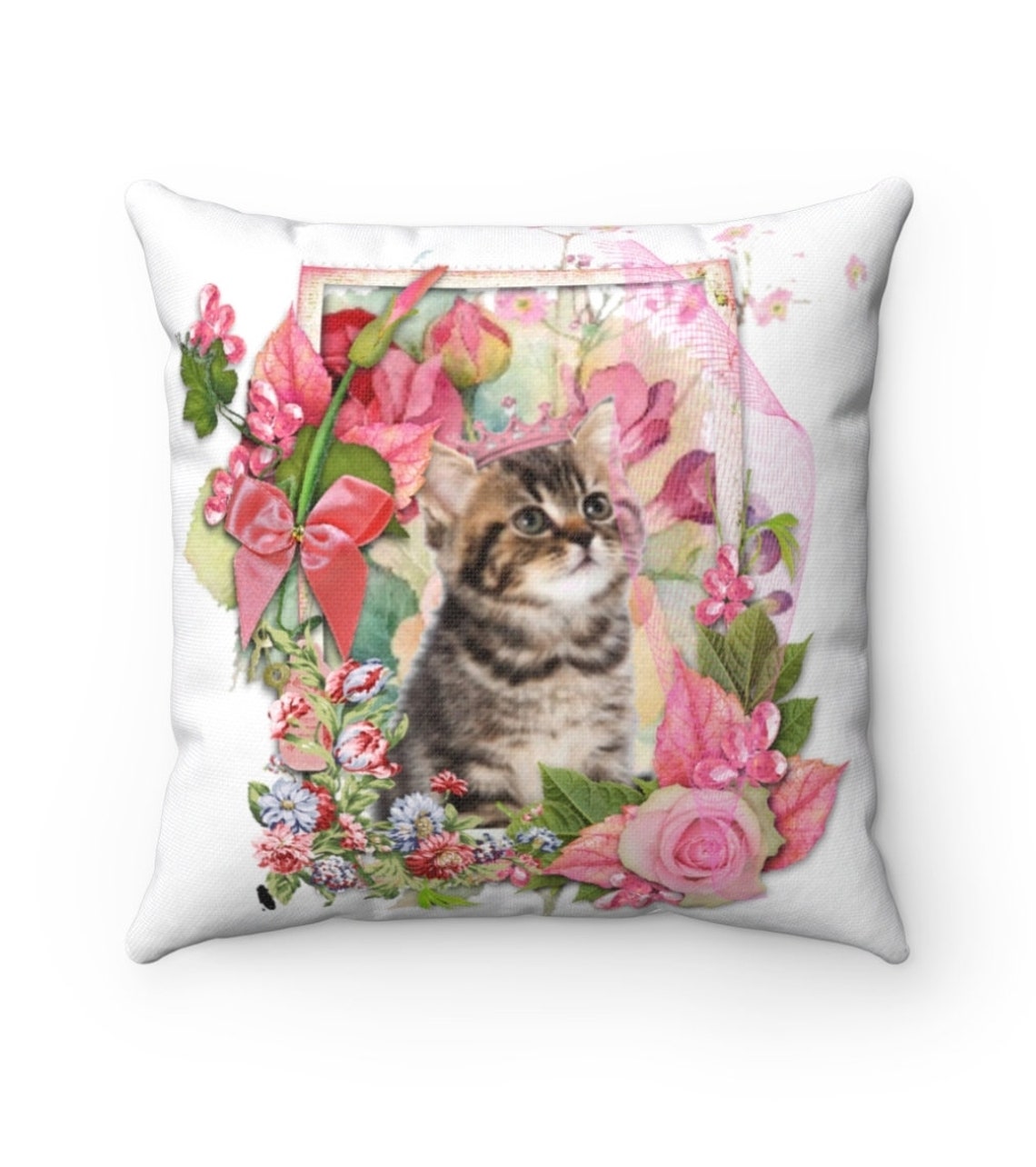 Tabby kitten cushion Etsy