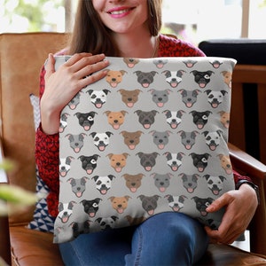 Staffie Reversible Cushion