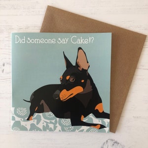 Englische Toy Terrier-Gruß-Karte