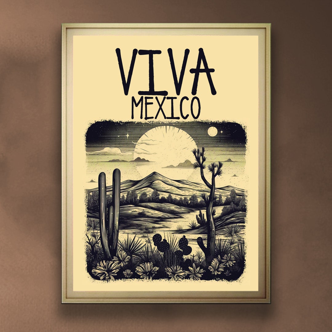 Mexico Wall Art Mexican Art Print Mi Mexico Wall Decor Mexican Culture