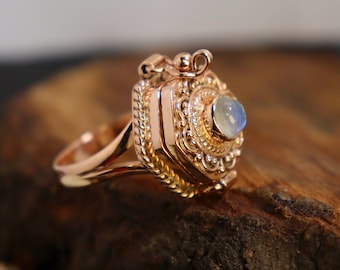 Blue Sandstone Ring Set Sterling Silver Oval Galaxy