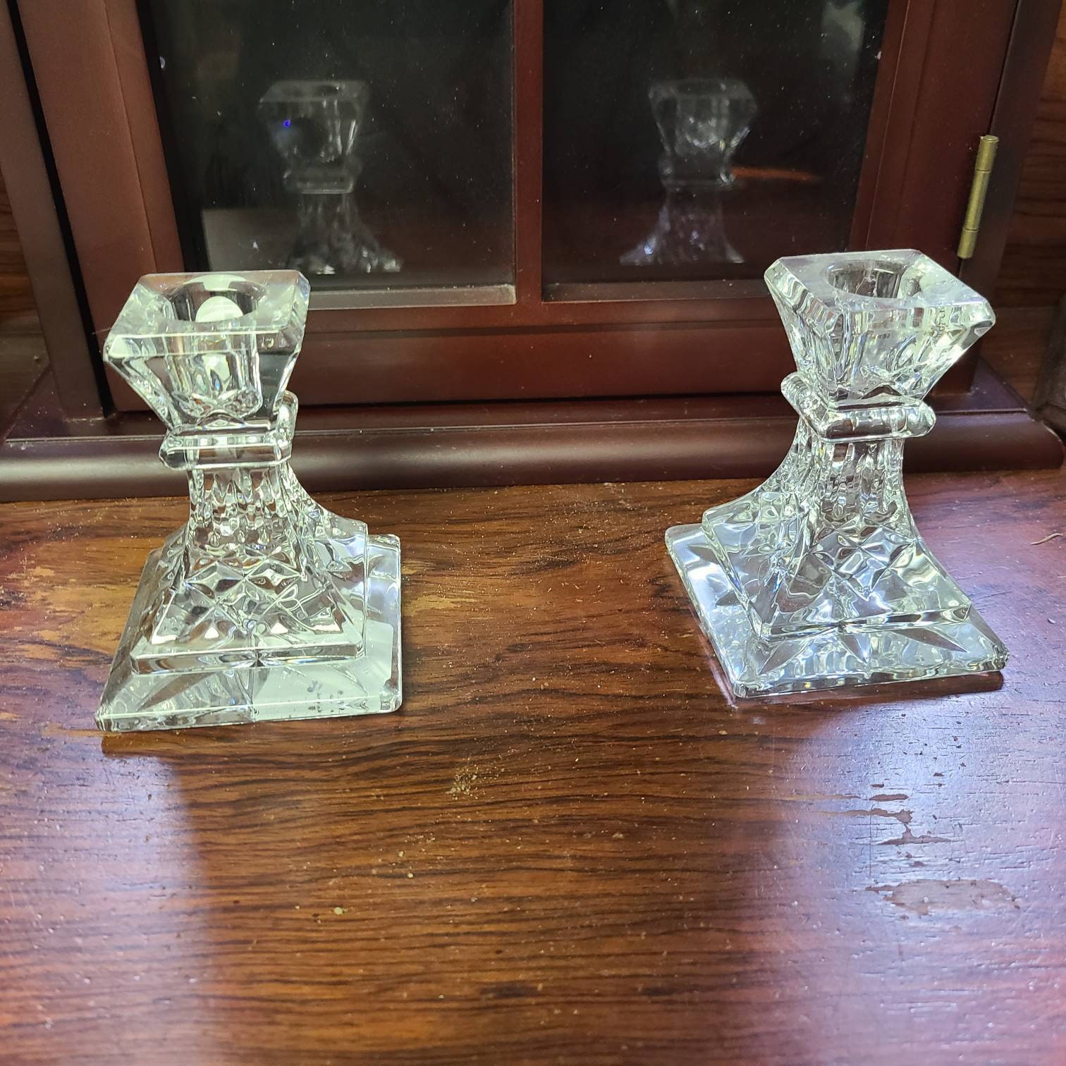 LISMORE Irish Waterford crystal candle holder Etsy