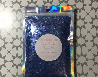 Frost Seekers Chunky Mix Glitter, Color Shift Glitter Craft Supplies, Mermaid Dreams, Holographic Glitter