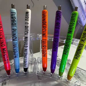 7PCS Witchy Weekday Glitter Pen Set Frankenstein Halloween Pens Office  Decor Week Pens Office – the best products in the Joom Geek online store