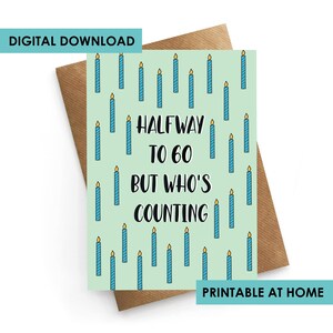 Instant Downloadable Card, 30th Birthday Card Funny, Birthday Card Funny, Birthday Card 30th, 30th Birthday Card For Him, Print At Home