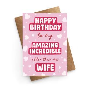 Cartão de aniversário engraçado para esposa, cartão de aniversário para esposa, cartão de aniversário engraçado, cartão de aniversário para ela, cartão de aniversário do marido, para ela