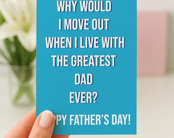 Funny Father's Day Card, Best Dad Ever Card, Sarcastic Father's Day Card, Father's Day Card, Joke Dad Card, Father's Day Gift For Dad