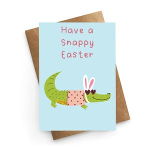 Carte de Joyeuses Pâques, jolie carte de Pâques, carte de Pâques animaux, carte de Pâques petits-enfants, carte de Pâques