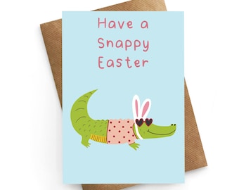 Happy Easter Card, Cute Easter Card, Animal Easter Card, Grandchildren Easter Card, Easter Card