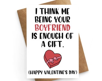 Funny Valentines Card, Valentines Card For Girlfriend, Valentines Gift Girlfriend, For Her