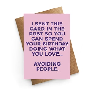 Carte d'anniversaire drôle, ami, meilleure amie d'anniversaire, carte d'ami, anniversaire d'un ami, cadeau d'anniversaire meilleur ami, carte d'anniversaire haïr les gens