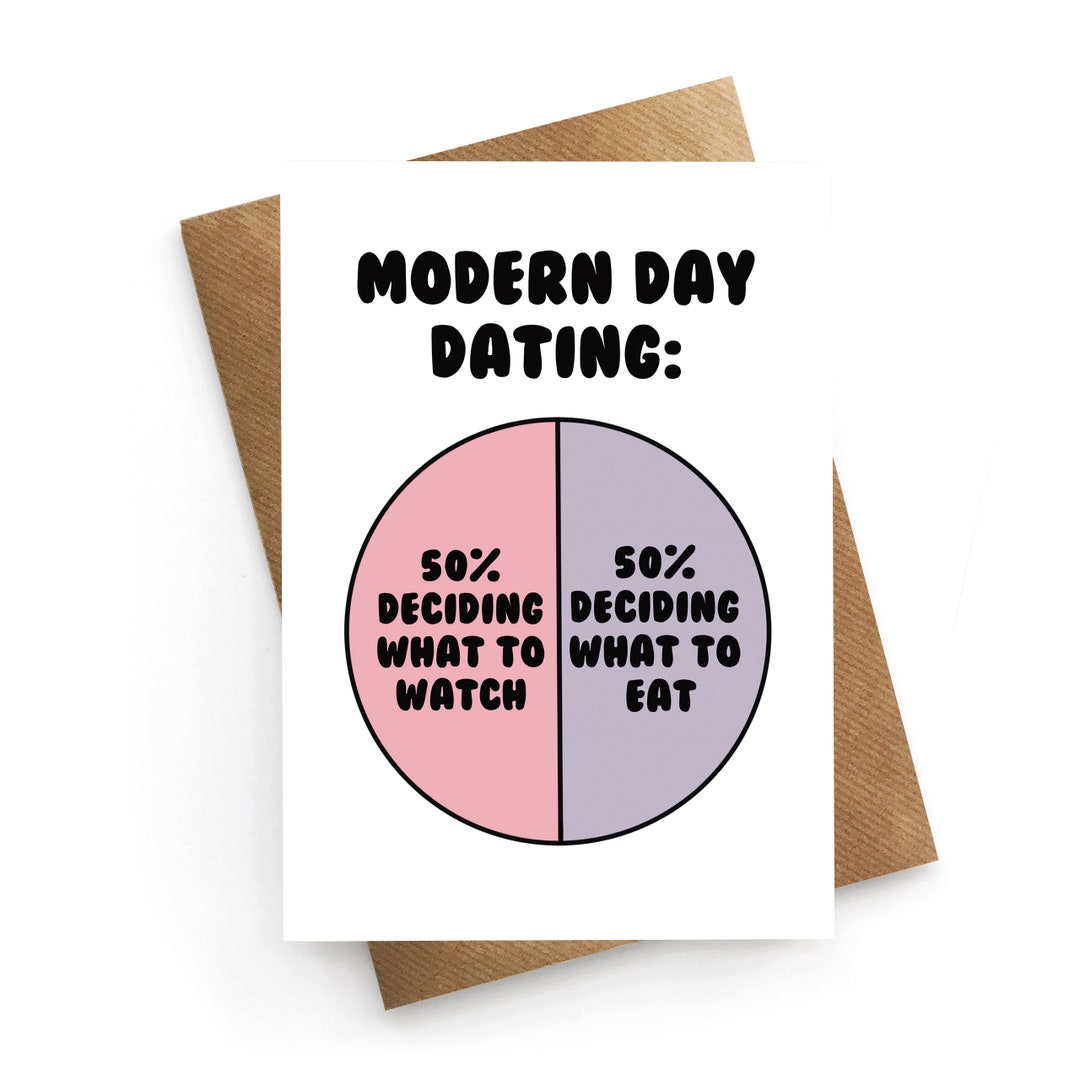 Valentines Card Funny, Anniversary Card, Tinder Card, Modern Dating Card, Valentines Gift for